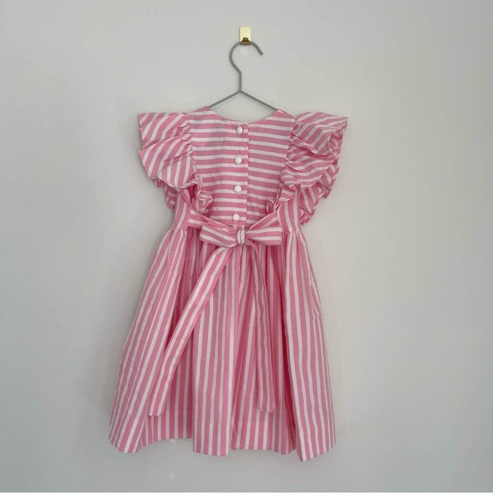 Vintage Pink Seersucker Dress - Picture 2 of 5